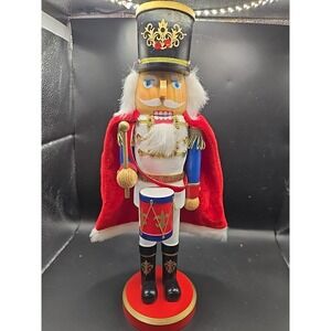 Wood 14" Nutcracker With Drum